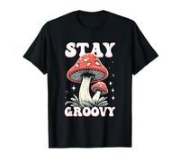 Stay Groovy Retro 70s Champignon Hippie Vibe T-Shirt