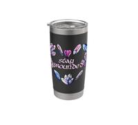 Stay Grounded Mystic Crystal Illustration Magical Gobelet isotherme en acier inoxydable double paroi