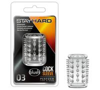 Stay Hard - manchon pénis à picots - transparent
