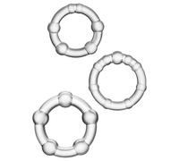 Stay Hard - set de cockrings variés - 3 pièces - transparent