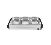Stay Hot SH 4.1 Chauffe-Buffet 2 en 1 XXL et Plaque chauffante 200 W, Solution idéale pour Les buffets, Les fêtes et Les dîners de Famille, capacité de 7,5 l