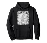 Stay in Cat Homebody Cottagecore Sweat à Capuche