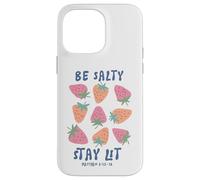 Stay Lit Christian Faith Matthew 5:13-16 Fraises Coque pour iPhone 14 Pro Max