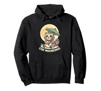 Stay Mischievous Raton Laveur Moon Humour Trash Panda Fan Funny Sweat à Capuche
