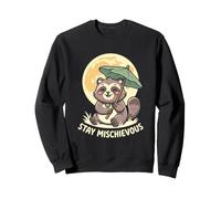 Stay Mischievous Raton Laveur Moon Humour Trash Panda Fan Funny Sweatshirt