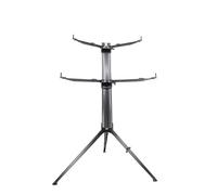 Stay Music - Série Intruder - Support de clavier à deux niveaux avec étui de transport - Noir