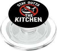 Stay Outta The Kitchen Funny Pickleball Player Homme Femme PopSockets PopGrip pour MagSafe