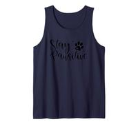 Stay Pawsitive Dog Lover Patte de Motivation Débardeur
