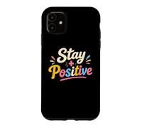 Stay Positive Funny Math Problem Equation Humour Coque pour iPhone 11