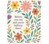 Stay Positive - Writing Journal: 90 GSM, Ruled, Paperback