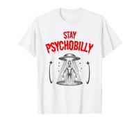Stay Psychobilly Vintage UFO Alien Design 1 T-Shirt