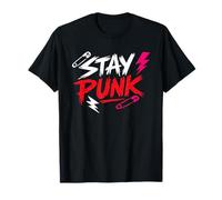 Stay Punk - Graphique Minimaliste d’Attitude Punk Rock T-Shirt