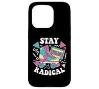 Stay Radical Roller rétro années 80 pour Patinage Disco Coque pour iPhone 15 Pro