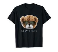 Stay Relax Be Cool Teddy Bear Novelty Graphic Fun Designs T-Shirt