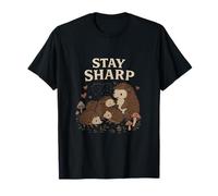 Stay Sharp Cottagecore Motif cœur hérisson T-Shirt