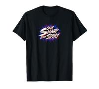 Stay Sharp Spiky Attitude Edgy Graphic Design T-Shirt