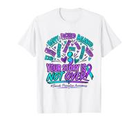 Stay Suicides Prevention Awareness Ruban Violet Sarcelle T-Shirt Graphique avec Valeur