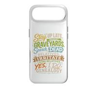 Stay Up Late Graveyards Dead Relatives Généalogie Humour Coque pour iPhone Air