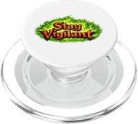 Stay Vigilant - L'emblème Original du Dragon de feu PopSockets PopGrip pour MagSafe