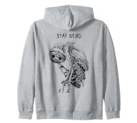 Stay Weird Owl - Conception drôle d'oiseau Hibou dans Un Sweat à Capuche