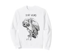 Stay Weird Owl - Conception drôle d'oiseau Hibou dans Un Sweatshirt