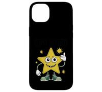 Stay Weird Retro Cartoon Star Thumbs Up Insolite Coque pour iPhone 14 Plus