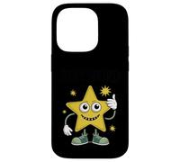 Stay Weird Retro Cartoon Star Thumbs Up Insolite Coque pour iPhone 14 Pro