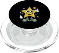 Stay Weird Retro Cartoon Star Thumbs Up Insolite PopSockets PopGrip pour MagSafe