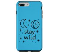 Stay Wild Lune et Étoiles - Style Vintage Coque pour iPhone 7 Plus/8 Plus
