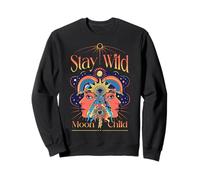 Stay Wild Moon Child - Graphique Vision psychédélique Sweatshirt