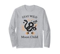 Stay Wild Moon Child (graphisme Boho Snake) Manche Longue