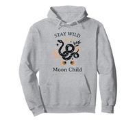 Stay Wild Moon Child (graphisme Boho Snake) Sweat à Capuche