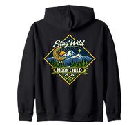 Stay Wild Moon Child Montagne Nature Aventure Boho Sweat à Capuche