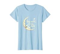 Stay Wild Moon Child Mystic Night Sky T-Shirt, Femme, Bleu Céleste, XXL