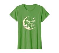 Stay Wild Moon Child Mystic Night Sky T-Shirt, Femme, Herbe, XL