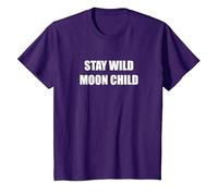 Stay Wild Moon Child T-Shirt, Enfant, Violet, 10 Ans