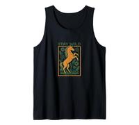 Stay Wild Wild Horses Nature Rétro Western Free Spirit Wild Débardeur