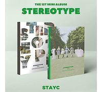 STAYC STEREOTYPE 1st Mini Album 2 VER FULL SET. 2 CD+UNFOLDED POSTER+2 Photo Book+2 Holder+2 Folding Poster+2 Post Card+2 Photo Card+2 Stayc Official Fragrance Card+2 Scratch Card+2 Special Photo Card