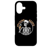 Staying Alive Skeleton Drink Coffee Baristas Coffee Lover Coque pour iPhone 17