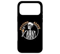 Staying Alive Skeleton Drink Coffee Baristas Coffee Lover Coque pour iPhone 17 Pro Max