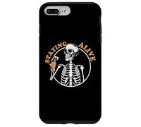 Staying Alive Skeleton Drink Coffee Baristas Coffee Lover Coque pour iPhone 7 Plus/8 Plus