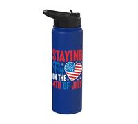 Staying fly on the 4th of July toddler Happy 4th Of July Stainless Steel Insulated Water Bottle