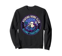 Staying Home Club Cute Ghost Alone Together Introverti Sweatshirt