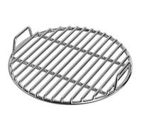 StaZamor Grille de Gril Ronde en Acier Inoxydable très épaisse avec poignée, Grille de Remplacement pour fumoir à Charbon Bois, feu Camp, Pique-Nique, Cuisson extérieure Robuste (33 cm)