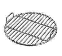 StaZamor Grille de Gril Ronde très épaisse en Acier Inoxydable de Remplacement avec poignée, Grille Cuisson pour fumoir à Charbon Bois, feu Camp, Pique-Nique (33 cm)