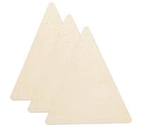 StaZamor Lot de 3 Planches de Couronne en Bois 30, 5 x 35, 6 cm avec Trous pré-percés, Base Couronne Artisanale pour Noël, Halloween, décoration d'intérieur, décoration Murale.