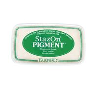 Stazon Tampon Encreur Pigmenté, Vert Foncé, 9,6x5,5x2,2cm
