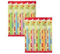 STB Higuchi 360do Brush Dernière versionLes couleurs varient au Japon Importé 10 unités Renouvellement pour enfants Vert, rose, orange, bleu