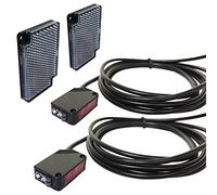 STBTECH 2 Pcs Commutateur Capteur Photo¨¦lectrique, Interrupteur ¨¤ R¨¦tror¨¦fl¨¦chissant de Proximit¨¦ R¨¦flexion,D¨¦tecteur pour Montage Mural Int¨¦rieur NPN (Commutable NO ou NC) E3Z-R61 12-24V