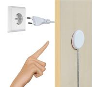 STBTECH Interrupteur tactile LED caché 220 V, CC 220 V 2 A, interrupteur tactile pour barre lumineuse LED Smart Home, pénètre le bois, la pierre, le verre, etc., ne nécessite pas de trous (blanc)